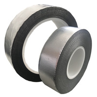 Bande de papier d'aluminium renforcé Ruban adhésif haute température auto-adhésif ignifuge résistant au feu Ruban de conduit de papier d'aluminium