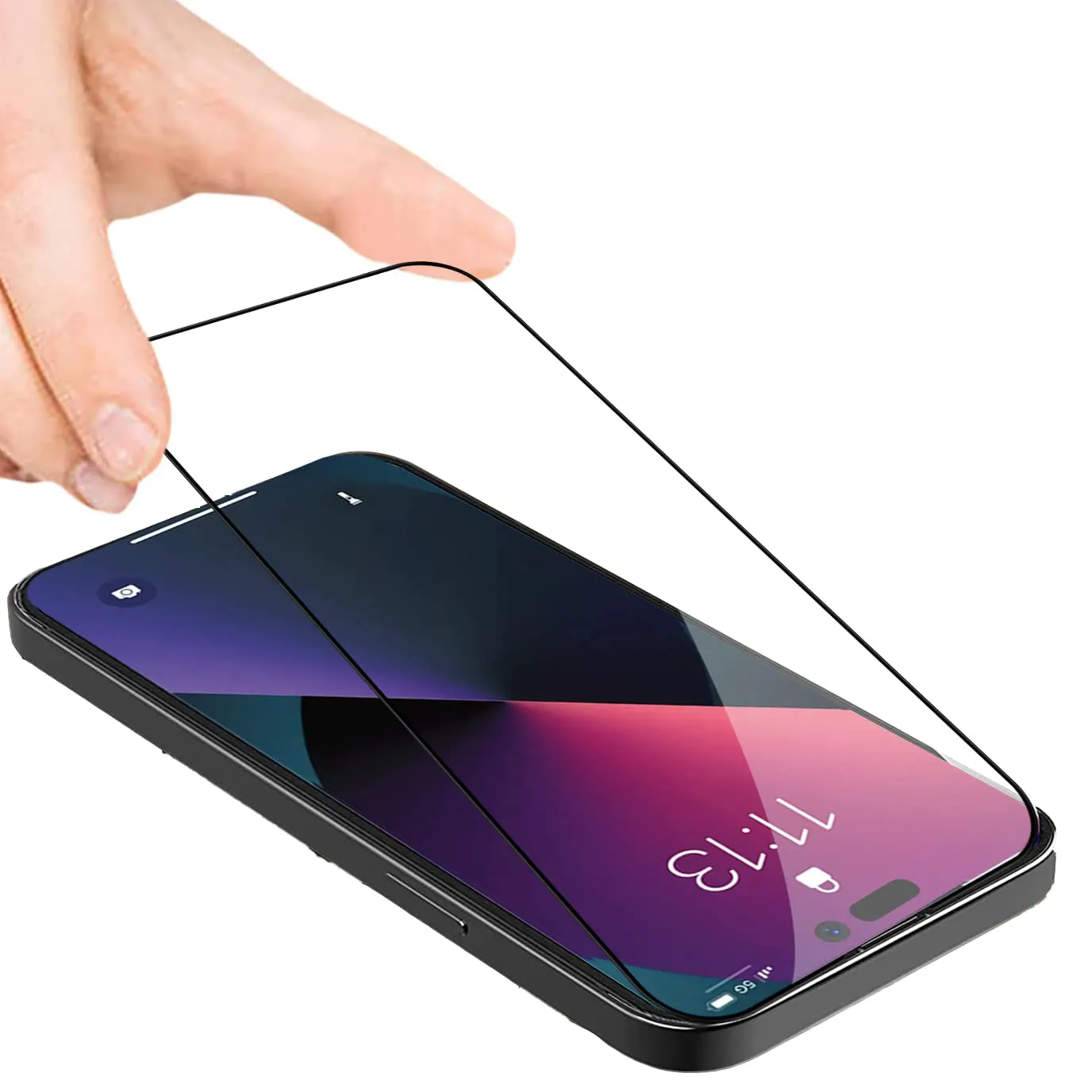 2023 विरोधी स्थैतिक धूल सबूत ESD पूर्ण गोंद टेम्पर्ड ग्लास एप्पल Iphone के लिए 13 14 15 प्रो स्क्रीन रक्षक गार्ड