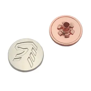 Çoklu renk kazınmış görüntü özel yapılmış logo perçin metal düğme kot için