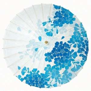 Parapluie traditionnel japonais fait main en tissu, diamètre 84 cm, pour mariage, festival, cadeau - Product Image 4