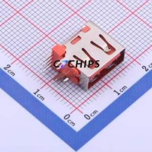 906-862A3119D102WD <b>USB</b> <b>Connector</b> Through hole Component (THT) <b>Connector</b> Type-A <b>USB</b> 2.0 Female Side Insert - Product Image 1