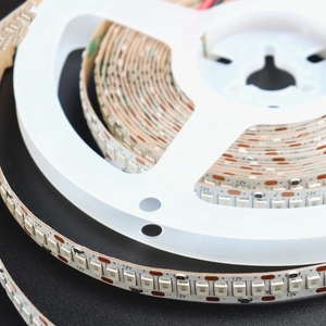 Strip fleksibel SMD 2835 Lumen tinggi, panjang 5m DC12V 240LED/m warna merah hijau biru IP20 10mm saklar pengontrol PCB lanskap - Product Image 1