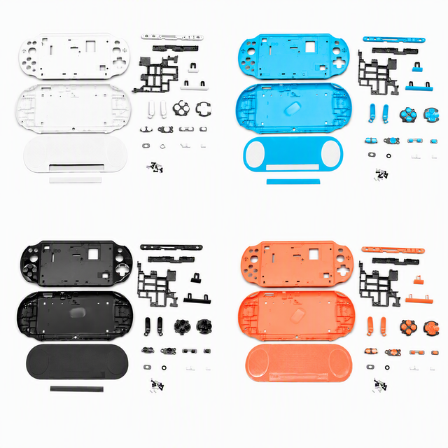 Full Set for PSV Psvita 2000 Game Console Case Shell SD Cover Slot Function Button Plastic Repair Parts House Shell