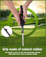 Assistant d'entraînement de balançoire de golf télescopique rythme clic son échauffement entraîneur de balançoire de golf accessoires d'entraînement de poignée de golf