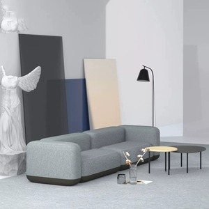 Nuevo Conjunto Modular de Terciopelo Escandinavo de Fácil Montaje para Salón de Hostal - Conjunto para Hostal - - Product Image 5