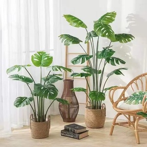 Hot Selling Hoge Kwaliteit Groothandel Kunstmatige Monstera Decoratieve Grasboom Binnen En Buiten Groen Potten Geplant - Product Image 5