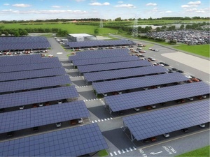 Sistema di Montaggio per Carport Solare in Alluminio Impermeabile, <span class=keywords><strong>Struttura</strong></span> per Tettoia Parcheggio Fotovoltaico, Carico Vento 60m/s, Garanzia 25 Anni, Dimensioni Personalizzabili - Product Image 4