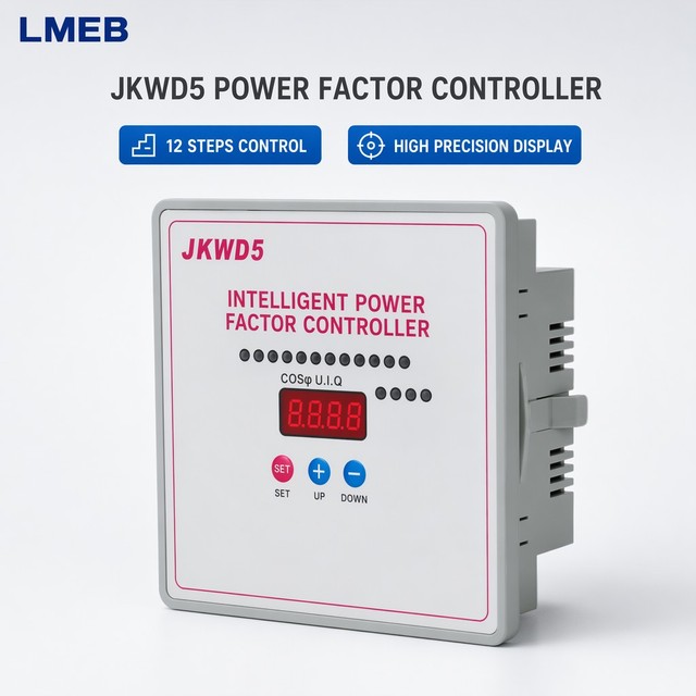 JKL5CF-12 Power Factor Controller Reactive Power Autocompensation Equipment for Power Distribution