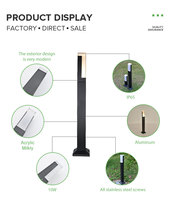 IP65 LED Iluminación exterior Bolardo de alta calidad Césped Jardín Luz 10W Bolardo Jardín cuadrado Led Jardín Bolardo Luz