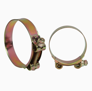Collier de serrage en T de type allemand en acier inoxydable poli de 32 mm de haute qualité YUEYANG pour système d'échappement automobile, diamètre intérieur max. 90 mm - Product Image 2
