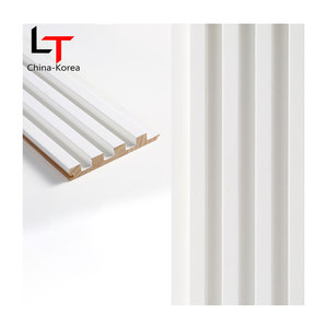 Longtemps extérieur décoratif résistance aux UV clins WPC revêtement mural extérieur panneau mural cannelé bois - Product Image 2