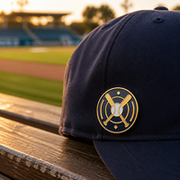 Épinglette de baseball américaine personnalisée, en émail dur, plaquée or, badge métallique pour les fans de sport, cadeau souvenir, OEM ODM, vente en gros