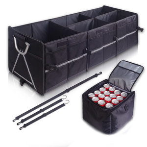 Personalizado de alta calidad plegable de lujo multifunción portátil de gran capacidad de almacenamiento organizador de maletero de coche con bolsa de refrigeración - Product Image 4