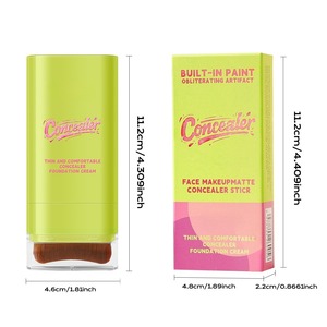 Stick de blush liquide longue tenue, waterproof, fini naturel, maquillage pour le visage avec pinceau pour peaux claires, cosmétiques - Product Image 3