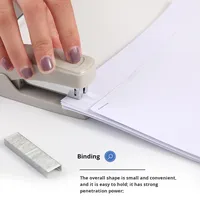 Agrafeuse manuelle de petite taille 275 pour étudiants, papeterie de bureau économique, agrafeuse de taille moyenne pouvant relier 20 pages de papier et de plastique