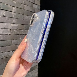 Funda para Teléfono con Diseño de Mariposa y Diamantes Brillantes, Electrochapada, Elegante, para iPhone 16 15 14 13 12 Pro Max - Product Image 4