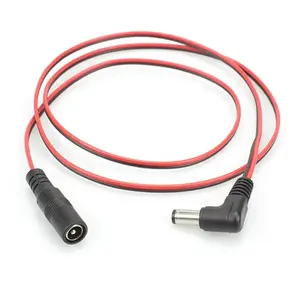 DC güç Pigtail kablosu 5V 12V Jack kurşun tel 5.5x2.1mm erkek dişi konnektör DC güç kablosu LED şerit levha paneli LED sürücü