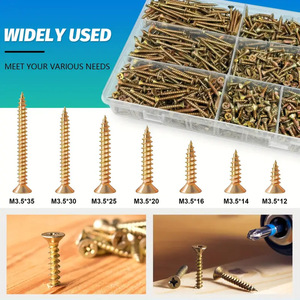 Tapping Screws M3.5 x12-35 1530pcs Metric Wood Screw Set Cross Countersunk Head Stainless Steel - Product Image 5