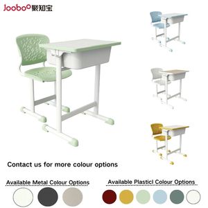 Trường tiểu học hiện đại kim loại có thể điều chỉnh bàn và ghế đặt với gỗ thoải mái hàng đầu cho lớp học sử dụng - Product Image 3
