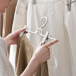 Superimposed <strong>Telescopic</strong> Plastic Trouser Hanger Household Multi-Functional Anti-Slip Pants Storage Seamless <strong>Clothes</strong> Racks <strong>Rails</strong> - Product Image 3