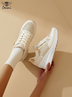 Chaussures décontractées pour femmes en gros, nouveau design, baskets à strass, chaussures à plateforme en maille respirante, chaussures de marche à semelle épaisse pour femmes