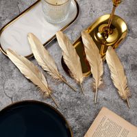 Ailes d'ange en plumes d'oie naturelles or et argent, 6-8 pouces, pour décoration de mariage, accessoires vestimentaires et fêtes - Vente en gros