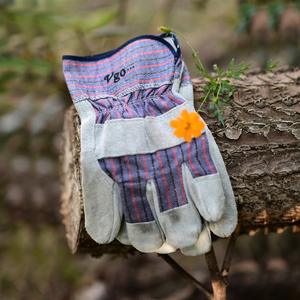 Ngắn rigger làm việc găng tay, dải vải tay trở lại da cọ găng tay an toàn, 10 ''da bò da ngắn thợ hàn găng tay - Product Image 6