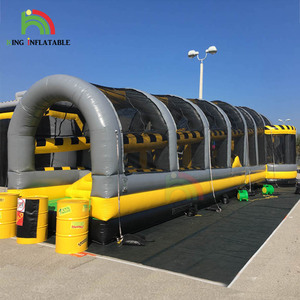 Obstacles gonflables géants jeux interactifs avec toboggan <span class=keywords><strong>gonflable</strong></span> Combo en plein air Course d'obstacles Sprint équipement de Course pour adultes - Product Image 3