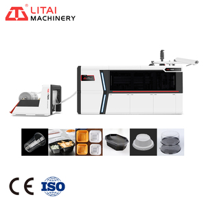 Tốc độ cao hoàn toàn tự động động cơ servo ổ đĩa dùng một lần tấm và Kem sữa chua cà phê nước Ly nhựa Máy làm - Product Image 1