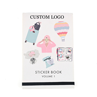 Livre d'autocollants esthétiques personnalisés pour agenda, 30 feuilles à thème, autocollants décoratifs DIY pour journal et scrapbook, dessins animés pour filles avec logo