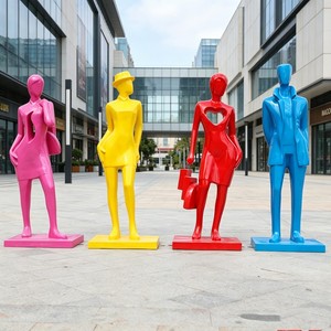 D439 Sculpture professionnelle élégante en résine, figurine mascotte personnalisée pour ornement extérieur <span class=keywords><strong>immobilier</strong></span>, vente en gros usine - Product Image 2