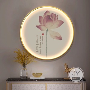 Peinture de nature morte <span class=keywords><strong>zen</strong></span> bouddhiste sur porcelaine de cristal, résistante <span class=keywords><strong>à</strong></span> l'eau et écologique, avec calligraphie du Sutra du Cœur, <span class=keywords><strong>pour</strong></span> l'entrée et l'étude. - Product Image 4