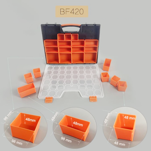 Estuche de Almacenamiento para Herrajes, Tornillos, Pernos, Tuercas, Clavos, Herramientas, Organizador de Plástico Portátil Multiusos - Product Image 5