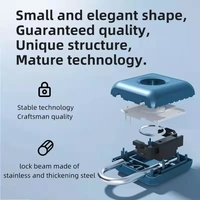 Serrure de porte intelligente sans clé, cadenas à empreintes digitales, sécurité biométrique, serrure à empreintes digitales numériques, cadenas électronique