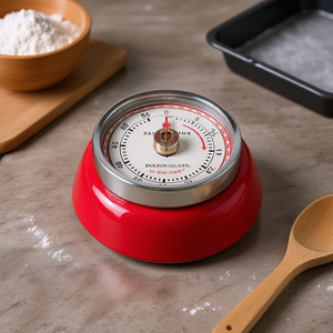 Zassenhaus <b>Kitchen</b> <b>Timer</b> 55 Min Red Retro Style - Product Image 3