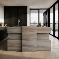 Revêtement mural en pierre souple artificielle Dingji pour la décoration intérieure et extérieure, carreaux muraux en vente