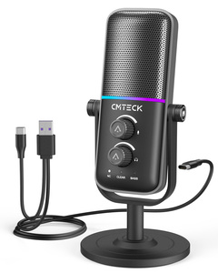 Microphone de jeu pour PC XM600 cardioïde et omnidirectionnel avec trois modes sonores et éclairage RVB pour le streaming et l'<span class=keywords><strong>enregistrement</strong></span> de podcasts - Product Image 1