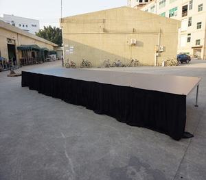Escenario Portátil RK de Instalación Rápida con Patas Ajustables, Marco de Aluminio, Plataforma Negra de Aluminio y Contrachapado para Bodas y Conciertos - Product Image 4