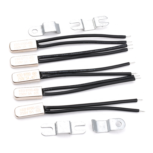 KSD9700 NC temperature control switch 5A temperature thermal protector 40/45/50/60/90/95/100~155 degrees