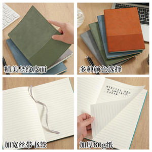 Cuaderno Creativo con Diseño de Empalme, Agenda de Oficina, Papel Daolin de 80g, Encuadernación Inalámbrica Perfecta, Cubierta de Cuero, Portátil, Promocional - Product Image 1