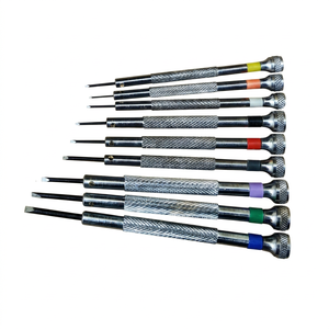 Jeu de tournevis en fer de haute qualité, 9 pièces, pour la fabrication de bijoux - Fournitures d'outils de luxe, vente en gros à bas prix, marque SUNTOOLS/STIPL - Product Image 1
