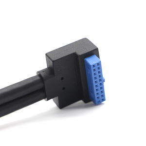 Usine haute vitesse 19Pin/20Pin IDC femelle câble de données à Angle droit câble d'extension de carte mère en cuivre pur pour ordinateur - Product Image 3