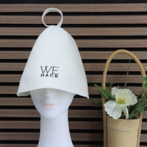 FEUTRE RPET BLANC Gris Clair Russie Cool Utile Chapeau de Sauna en Laine Feutre Personnalisé pour Femme et Homme - Product Image 4