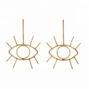 Trendy brass wires jewelry making supplies wholesale fashion gold earring cheap earrings made in china