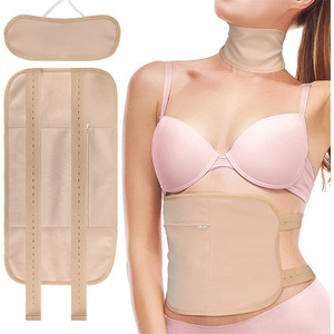 Cinturón reutilizable para el cuidado abdominal con aceite de ricino, cinturones de soporte para la cintura de algodón y elastano para protección en el hogar para mujeres, color caqui, rosa, blanco y negro - Product Image 2