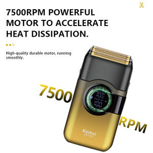 <span class=keywords><strong>Rasoir</strong></span> <span class=keywords><strong>Électrique</strong></span> Kemei KM-T389 Couleur Tendance, <span class=keywords><strong>Rasoir</strong></span> Homme IPX5 7500 tr/min, Tondeuse à Barbe Professionnelle Rechargeable à Grille - Product Image 4