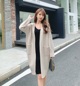 Nuovo Cappotto Invernale da Donna con Tasche, Giacche Spesse Oversize, <span class=keywords><strong>Cardigan</strong></span> Lungo in Maglia Stile Coreano Casual 2023 - Product Image 3