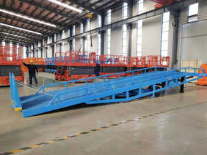 Lifting 0.9-1.7m Load 10T Hydraulic Yard <strong>Ramp</strong> Steel Mobile <strong>Loading</strong> <strong>Dock</strong> <strong>Ramp</strong> for Container Truck <strong>Loading</strong>/Unloading - Product Image 2