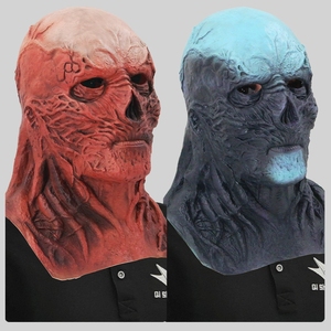 Masque d'horreur intégral en PU, effrayant, monstre de l'enfer, démon, lumineux, pour Halloween, fête d'anniversaire - Product Image 2