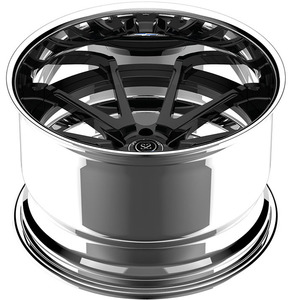 Jantes forgées sur mesure en alliage d'aluminium 6061-T6, face noire et baril poli 18 19 20 21 22 pouces pour BMW M3 X3 - Product Image 2